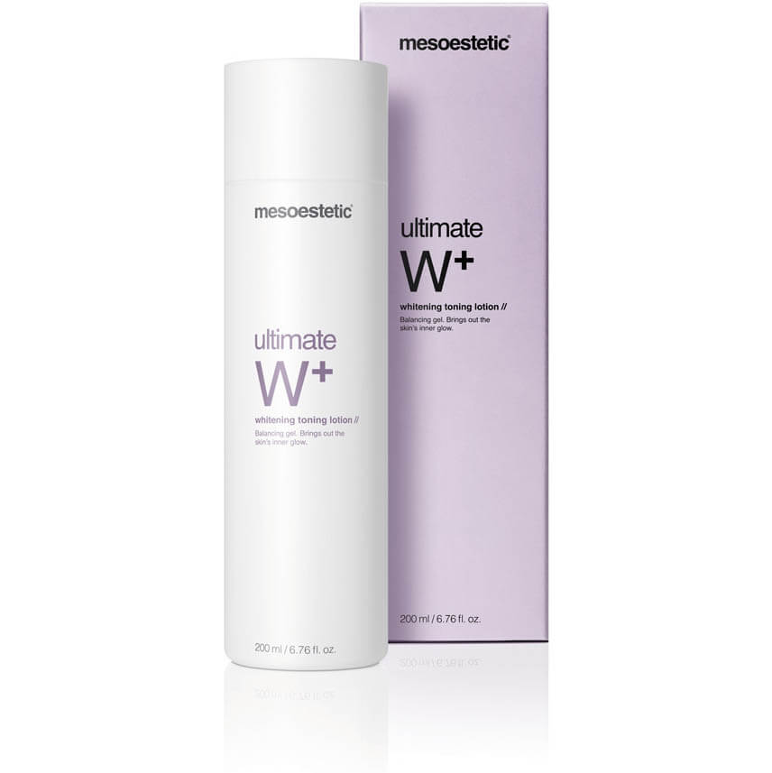 mesoestetic ultimate W+ whitening toning lotion